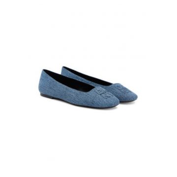 Balerini dama -  textil - albastru Balerini dama -  textil - albastru