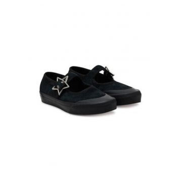 Balerini dama  textil - negru -