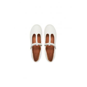 Balerini  G3140183-2 - Piele naturala - Alb
