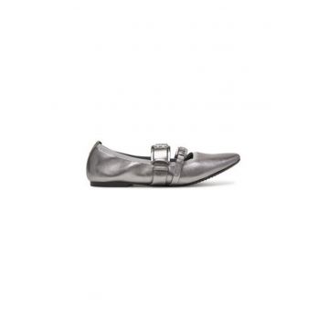 Balerini  K1511477 - Piele naturala - Argintiu Balerini  K1511477 - Piele naturala - Argintiu
