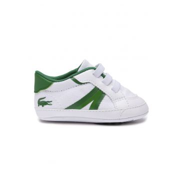 Botosei cu insertii textile - Alb/Verde