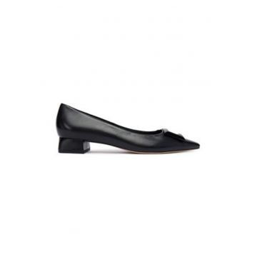 Pantofi cu toc de dama - Hogl - 305666536 - piele naturala - negru