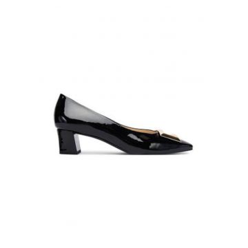 Pantofi dama cu toc - Hogl - negru - piele naturala