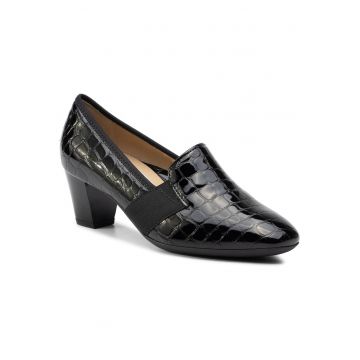 Pantofi dama -  cu toc - piele ecologica - negru Pantofi dama -  cu toc - piele ecologica - negru