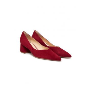 Pantofi dama - Hogl - piele naturala - rosu - cu toc