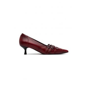 Pantofi dama  Rosu - piele naturala