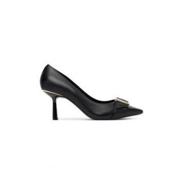 Pantofi dama  toc inalt - piele naturala - negru Pantofi dama  toc inalt - piele naturala - negru