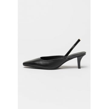 Pantofi de piele cu toc clasic