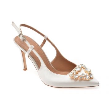 Pantofi eleganti GRYXX albi, 21025, din material textil