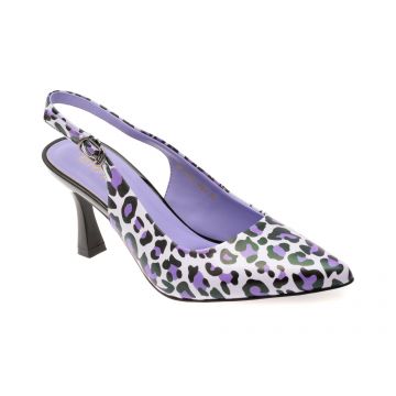 Pantofi eleganti GRYXX mov, H814, din piele naturala