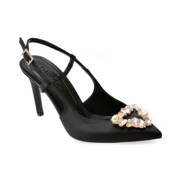 Pantofi eleganti GRYXX negri, 21025, din material textil