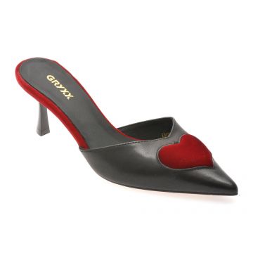Pantofi eleganti GRYXX negri, L9921, din piele naturala