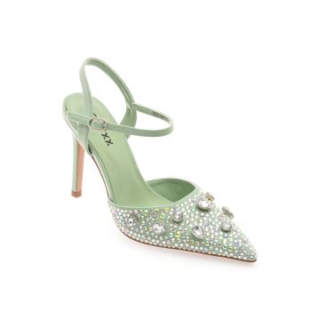 Pantofi eleganti GRYXX verzi, 5267, din material textil