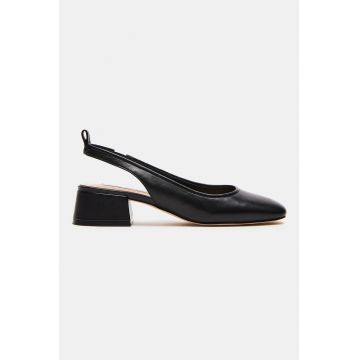 Pantofi slingback cu toc masiv Pantofi slingback cu toc masiv