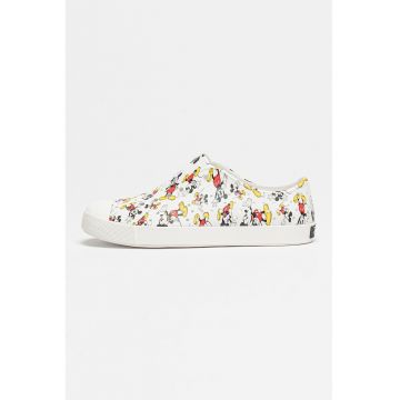 Pantofi sport slip-on cu imprimeu Mickey Mouse Jefferson - Alb/Negru/Rosu inchis