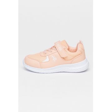 Pantofi sport cu bareta cu velcro Douglas - Roz somon