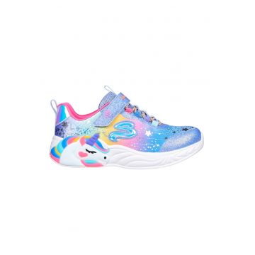 Pantofi sport cu LED-uri Unicorn Dreams - Albastru deschis