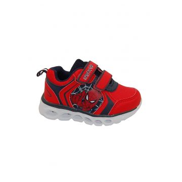 Pantofi sport cu model Spiderman si velcro