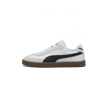 Pantofi sport Club II Era cu detalii din piele intoarsa - Alb/Negru