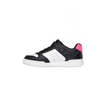 Pantofi sport Quick Street de piele ecologica cu velcro - Negru