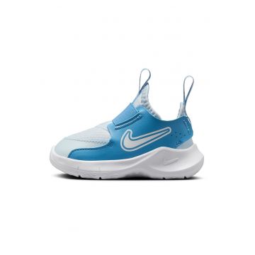 Pantofi sport slip-on cu imprimeu logo Flex Runner 3 - Alb/Albastru deschis