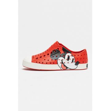 Pantofi sport slip-on cu imprimeu Mickey Mouse Jefferson - Rosu/Alb/Negru stins