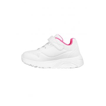 Pantofi sport Uno Lite de piele ecologica cu velcro - Alb