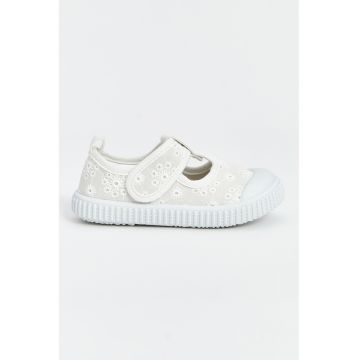 Tenisi din material textil cu velcro