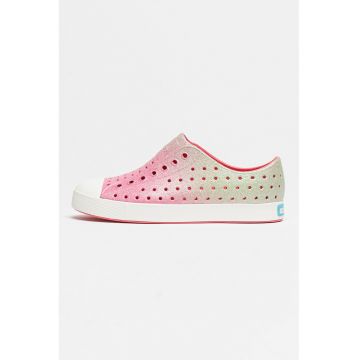 Tenisi slip-on cu aspect lucios Jefferson Bling