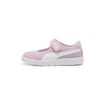 Pantofi sport Courtflex v3 Lina Mary Jane - Alb/Roz deschis