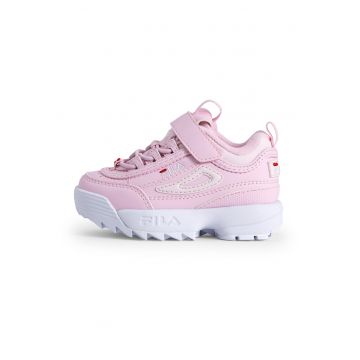 Pantofi sport cu inchidere velcro - Roz pastel