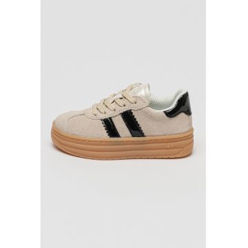 Pantofi sport cu insertii de piele intoarsa