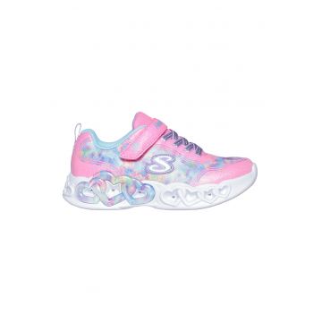 Pantofi sport cu velcro si LED-uri