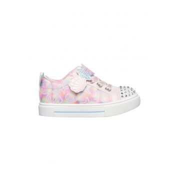 Pantofi sport de piele ecologica cu model grafic