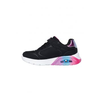 Pantofi sport de piele ecologica cu velcro Uno Lite 2.0 Vivid - Negru
