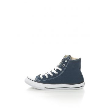 Pantofi sport mid-high cu logo  - Albastru marin - Bleumarin