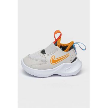 Pantofi sport slip-on cu logo - Gri deschis/Portocaliu/Alb optic