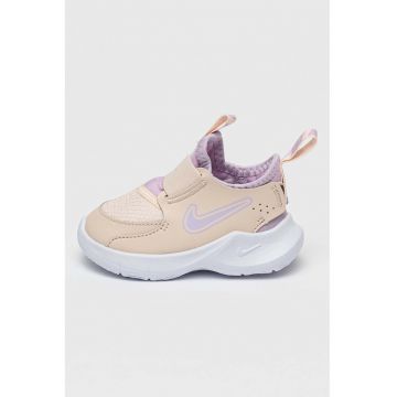 Pantofi sport slip-on cu logo - Lila/Bej deschis