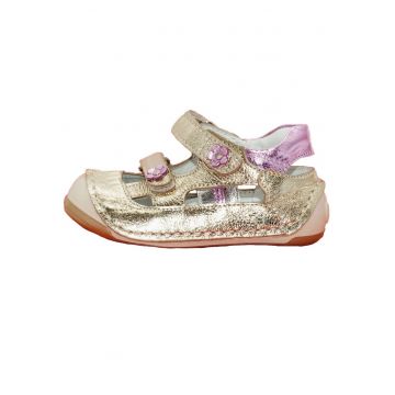 Pantofiori cu prindere scai -  balerini - aurii - 039 - Auriu