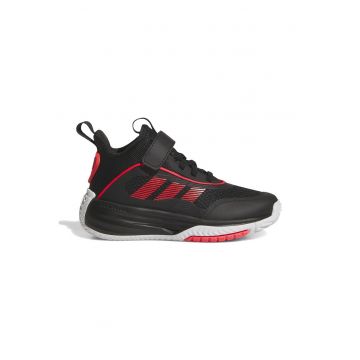 Pantofi Own The Game 3.0 cu bareta velcro pentru baschet - Negru/Rosu vermillion