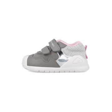 Pantofi sport cu model colorblock si inchidere velcro