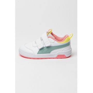 Pantofi sport cu inchidere velcro Multiflex 2 - Galben pal/Alb optic/Verde feriga