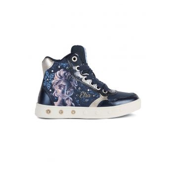 Pantofi sport high-top cu tematica Frozen Skylin - Auriu/Lila/Albastru