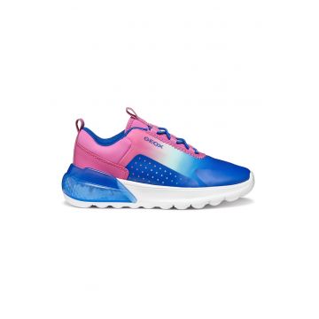 Pantofi sport slip-on cu LED-uri - Roz fandango/Albastru royal/Alb optic