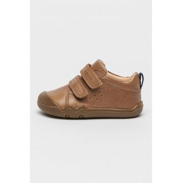 Pantofi de piele cu velcro