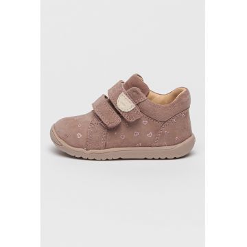 Pantofi de piele intoarsa cu velcro