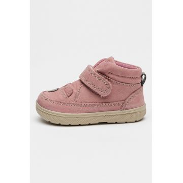 Pantofi de piele nabuc cu velcro