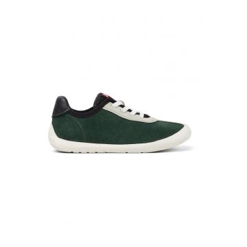 Pantofi sport cu model colorblock si garnituri din material sintetic - Negru/Gri deschis/Verde englez