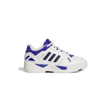 Pantofi sport de piele ecologica Midcity - Alb fildes/Albastru royal