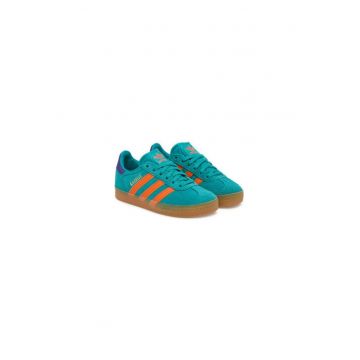 Pantofi sport di piele intoarsa cu logo Gazelle